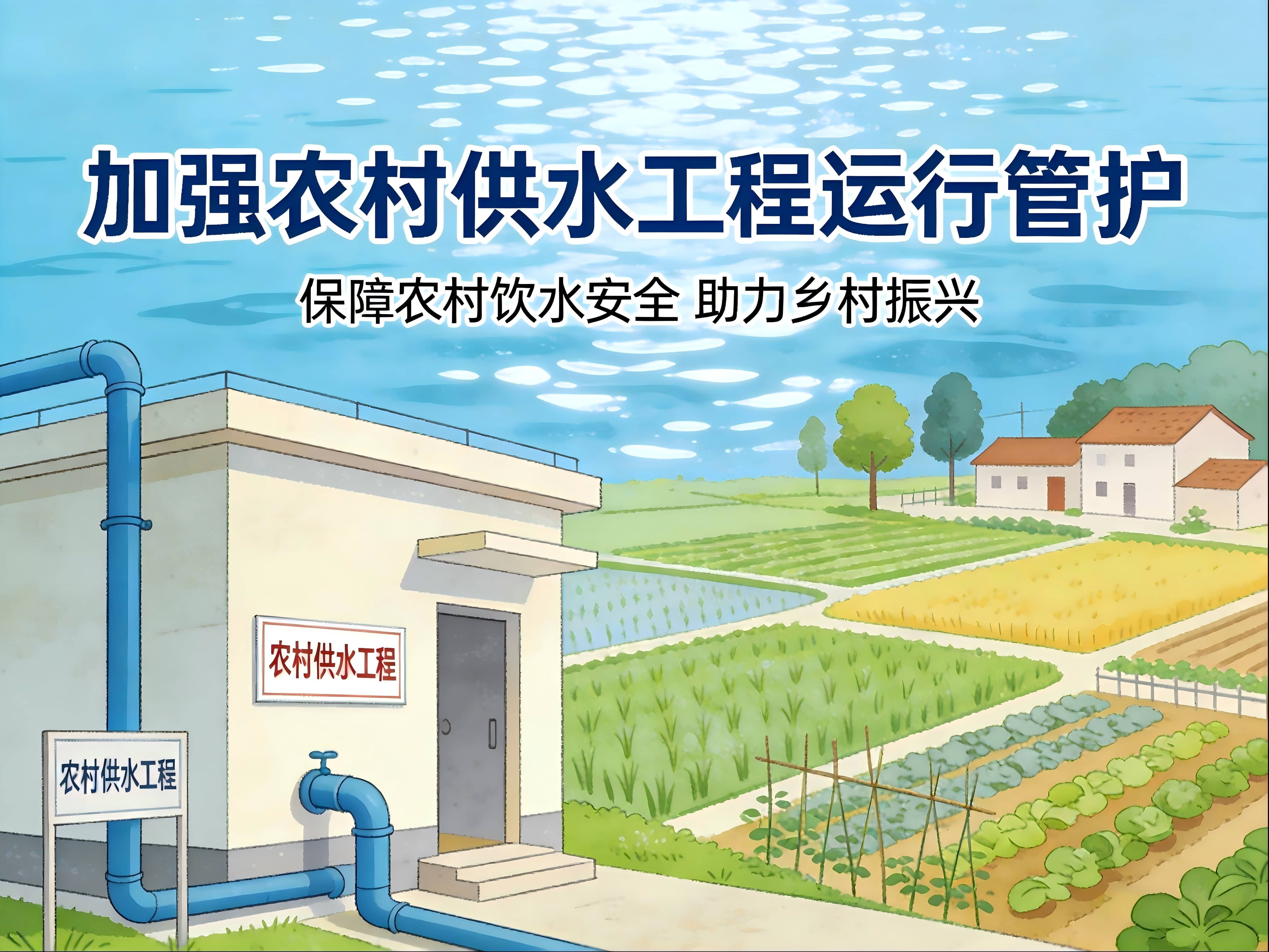 水利部等6部门印发《关于进一步加强农村供水工程运行管护工作的通知》